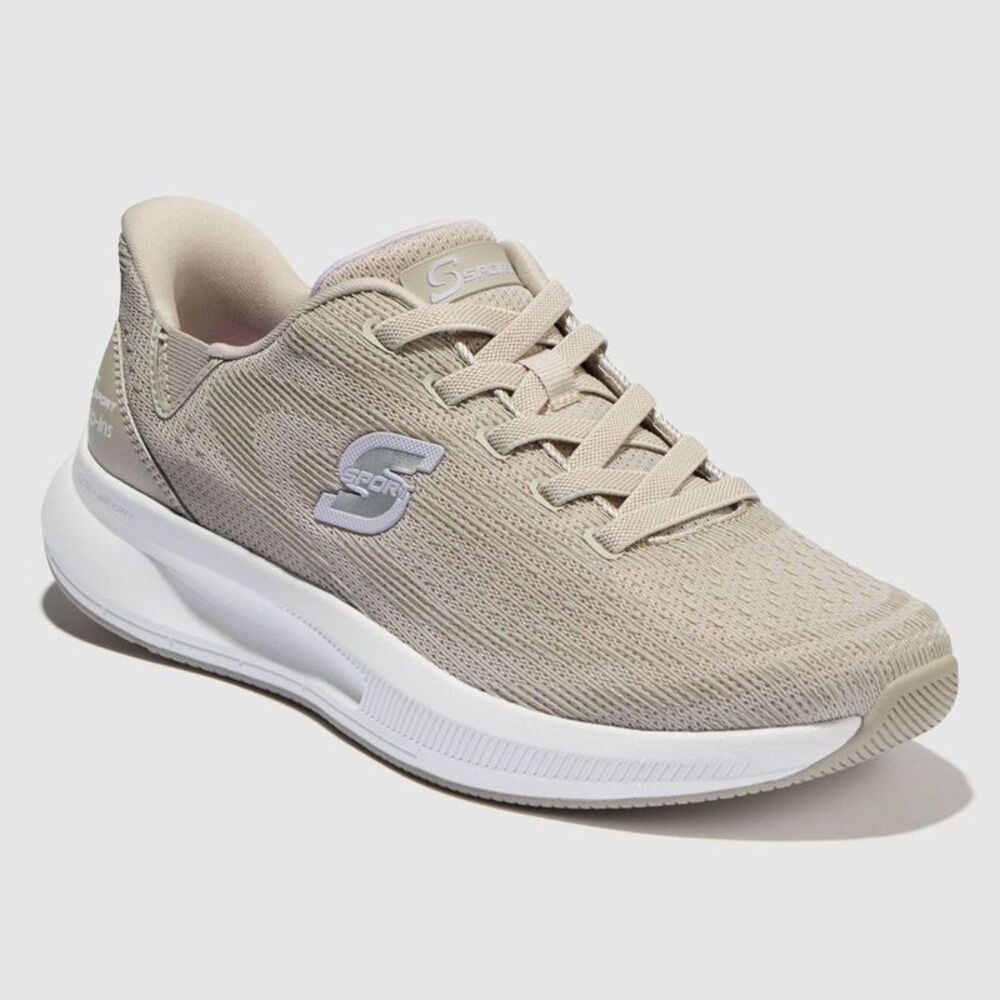 S Sport By Skechers Women's Tairyn Step In Sneakers - Taupe 8.5